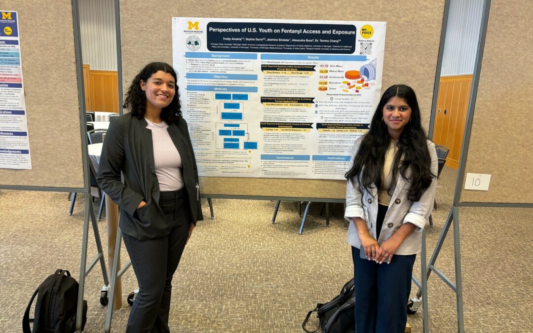 Undergrad students present findings from MyVoice study on youth perspectives and experiences with Fentanyl